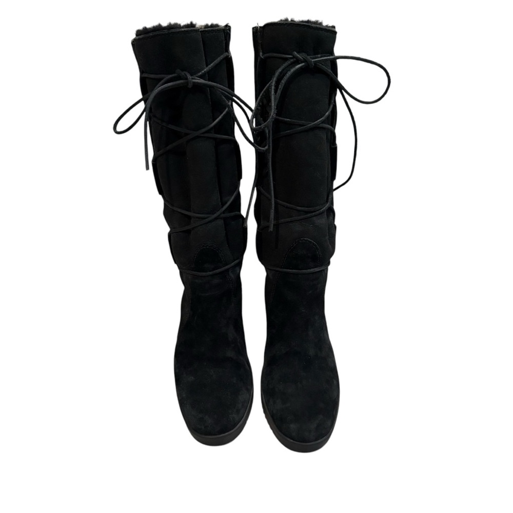 UGG Australia Elsey Black Suede Lace Up Wedge
Winter Boots 5596, Sz 7 - Picture 5 of 16